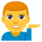Man Tipping Hand emoji on Emojione